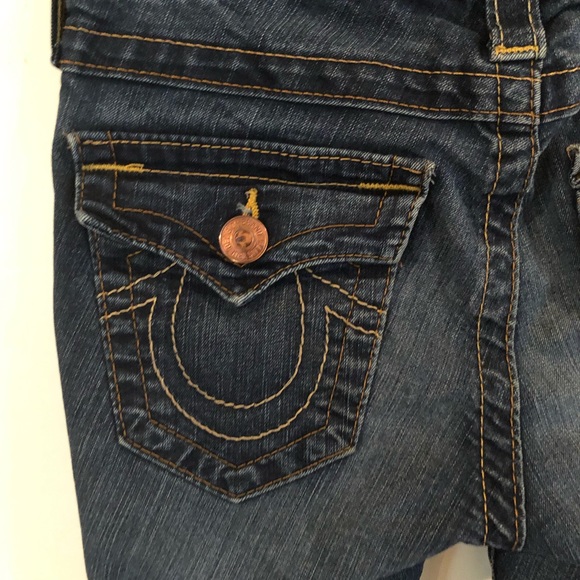 TRUE RELIGION Serena Blue Distress Wash JEANS 25 - Picture 8 of 14